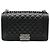 Chanel Borsa a tracolla Internal Chip/ Black Caviar Boy Bag Medium Nero