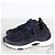 Chanel Sneaker in maglia e scamosciato blu navy - vista 3