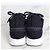Chanel Sneaker in maglia e scamosciato blu navy - vista 5