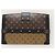 Louis Vuitton Borsa a Spalla Monogram Petite Malle Trunk Marrone - vista 6