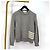 Thom Browne Diagonale Mohair-Strick grau Braun - Ansicht 2