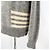 Thom Browne Diagonale Mohair-Strick grau Braun - Ansicht 8
