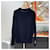 Dior Strick mit Oblique-Einsatz Navy Blau  - Ansicht 4