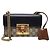 Gucci Piccola borsa a catena in pelle GG Supreme Padlock Nero