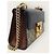 Gucci Piccola borsa a catena in pelle GG Supreme Padlock Nero - vista 3