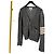 Thom Browne Mohair-Tweed-Cardigan mit diagonalem Armband Grau Braun