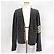 Thom Browne Mohair-Tweed-Cardigan mit diagonalem Armband Grau Braun - Ansicht 2
