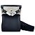 Hermès Kelly Hackado PM Black con incisione argentata Nero