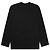 Comme Des Garcons Langarm-T-Shirt mit rotem Patch Schwarz - Ansicht 3