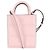 Moncler Donna Mini Tote Bag in Pelle Doudoune (Rosa)
