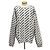 Balenciaga Strick mit Mini-Allover-Logo Silber