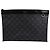 Louis Vuitton Pochette Discovery Black Clutch Bag Nero