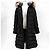 Moncler Chloe Damen Lang Daunenjacke Schwarz - Ansicht 3
