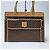 Céline Borsa shopper Triomphe Macadam con taschino Borsa a tracolla Marrone - vista 2