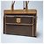 Céline Borsa shopper Triomphe Macadam con taschino Borsa a tracolla Marrone - vista 3