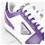 Prada Sneakers Downtown in pelle viola Porpora - vista 6
