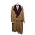 Gucci Vintage Wollmantel Stitch Craft Braun