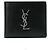 Saint Laurent Silver Logo Wallet Black