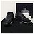 Chanel Sneakers Cruise in tweed nero con logo CC - vista 8