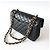 Chanel Piccola borsa a tracolla Classic in caviar nero con catena e finiture dorate - vista 4