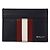 Bally Leather Card Wallet Blue