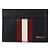 Bally Leather Card Wallet Blue - view 3