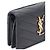 Saint Laurent Kompakter Kartenhalter mit Monogramm in Gold Schwarz - Ansicht 4