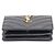 Saint Laurent Kompakter Kartenhalter mit Monogramm in Gold Schwarz - Ansicht 6