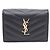 Saint Laurent Kompakter Kartenhalter mit Monogramm in Gold Schwarz - Ansicht 9