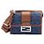 Fendi Borsa Baguette Double Jacquard FF Denim Multicolore