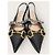 Gucci Scarpe slingback con morsetto in pelle nera Nero - vista 6
