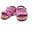 Chanel Sandali Espadrilles in Velluto con Velcro Rosa - vista 2