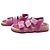 Chanel Sandali Espadrilles in Velluto con Velcro Rosa - vista 3