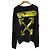 Off White Black Acrylic Arrow Sweatshirt