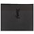 Saint Laurent Pochette Clutch All Black Cassandra Fermeture Éclair Porte-Tablette Monogramme Gaufré Noir - vue 4