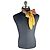 Louis Vuitton Sciarpa in chiffon di seta Logo Autumn Sky Senape Giallo