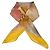 Louis Vuitton Sciarpa in chiffon di seta Logo Autumn Sky Senape Giallo - vista 6