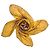 Louis Vuitton Sciarpa in chiffon di seta Logo Autumn Sky Senape Giallo - vista 7