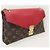 Louis Vuitton Borsa a tracolla Palace Chain in tela Monogram rossa Rosso - vista 4