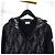 Jaqueta acolchoada com capuz de malha de lã Moncler Preto - vista 6
