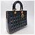 Dior Bolsa Tote Lady Black Patent Cannage Gold Hardware (Excelente, Large) Preto - vista 5