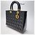 Dior Bolsa Tote Lady Black Patent Cannage Gold Hardware (Excelente, Large) Preto - vista 6