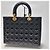 Dior Bolsa Tote Lady Black Patent Cannage Gold Hardware (Excelente, Large) Preto - vista 9