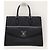 Louis Vuitton Borsa Tote Lockme Black Silver MM Nero - vista 2