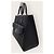 Louis Vuitton Borsa Tote Lockme Black Silver MM Nero - vista 4