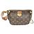 Louis Vuitton Borsa a tracolla Multi Pochette Accessoires in tela Monogram rosa LV - vista 8