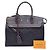 Louis Vuitton Tote Bag MM Pont-Neuf in tela Empreinte blu navy - vista 3