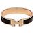 Hermès Bracciale stretto con chiusura a T in oro rosa e nero - vista 2