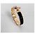 Hermès Bracciale stretto con chiusura a T in oro rosa e nero - vista 8