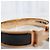 Hermès Bracciale stretto con chiusura a T in oro rosa e nero - vista 9